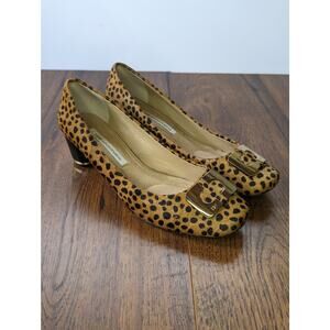 Diane Von Furstenberg Bonnie Haircalf Spotted Pumps 8